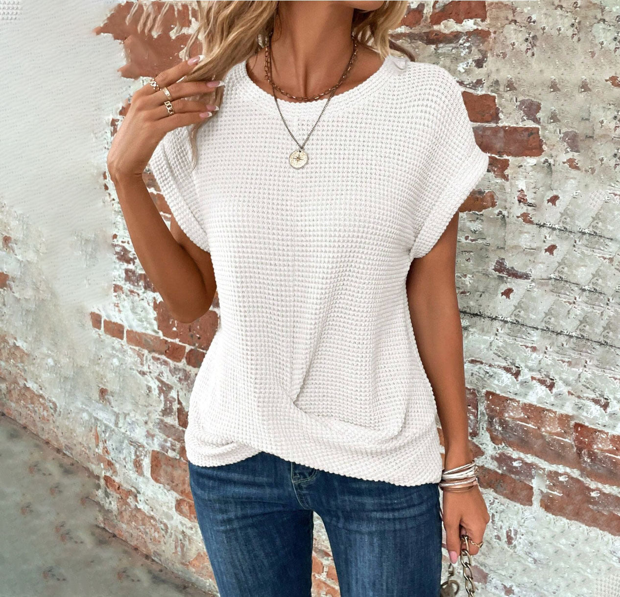 Jenna | T-shirt élégant à manches courtes
