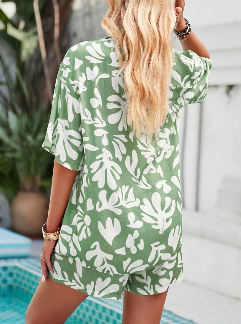 Alyssa | Ensemble Chemise et Short avec Imprimé Élégant et Confort Optimal pour Femmes