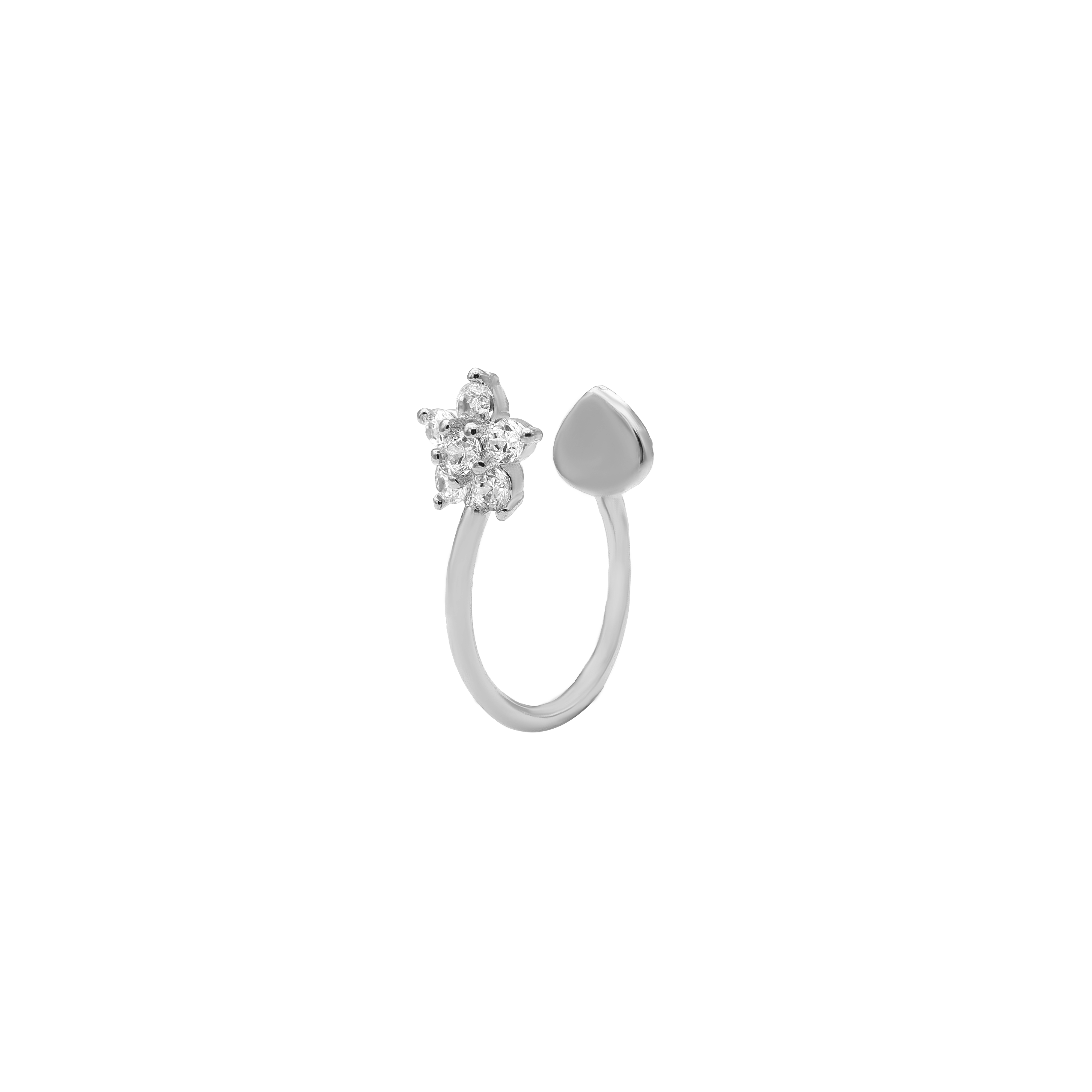 Lysandra | Earcuff avec Finition Brillante en Or 14 Carats pour Femmes