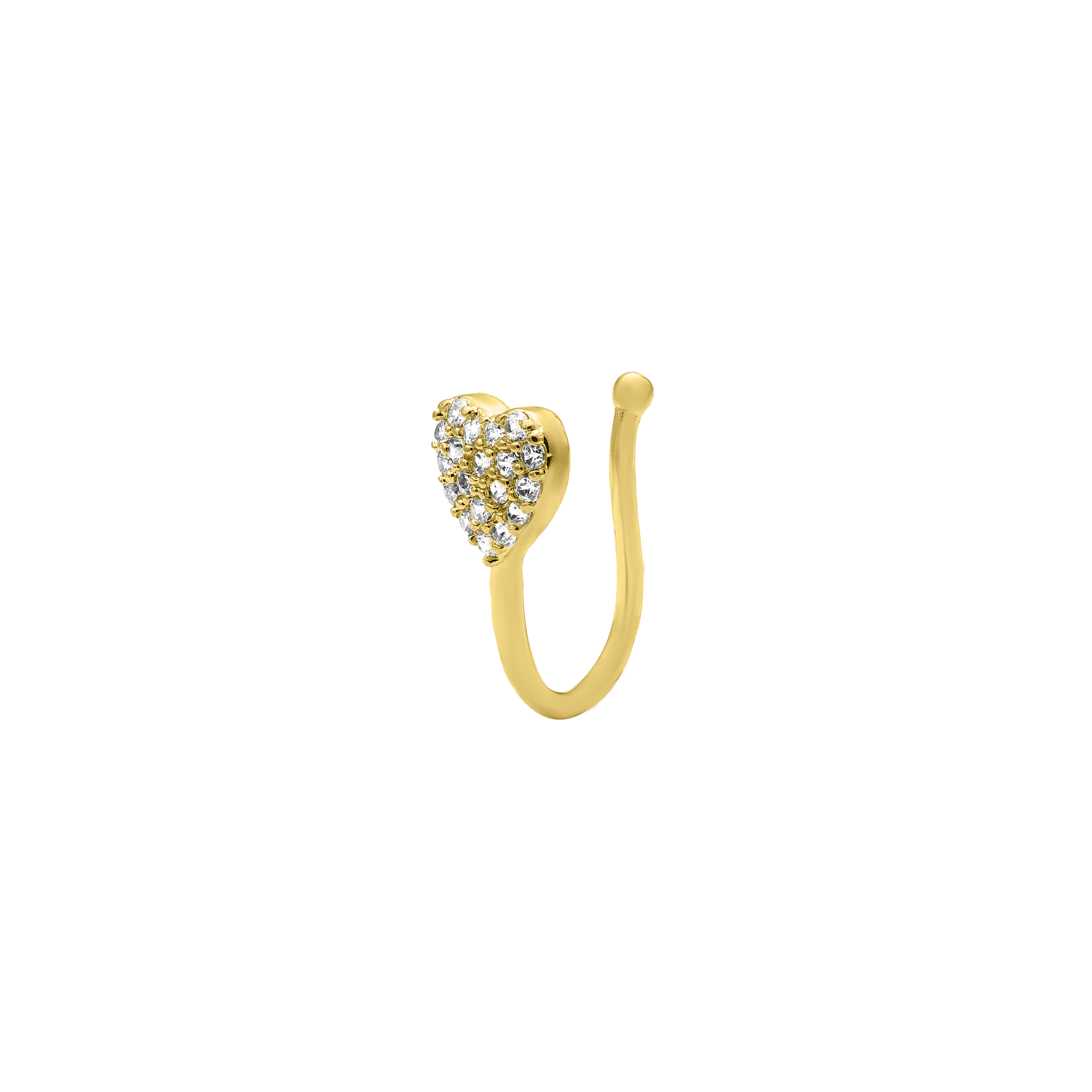 Lunaire | Earcuff en Cuir avec Finition Plaquée Or et Design Épuré pour Femmes