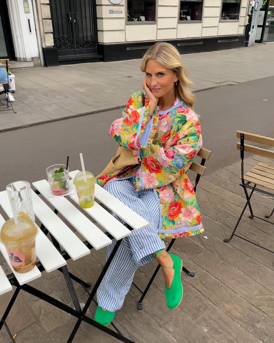Léa | Manteau parka avec Imprimé Floral et Rembourrage Chaud pour Femmes