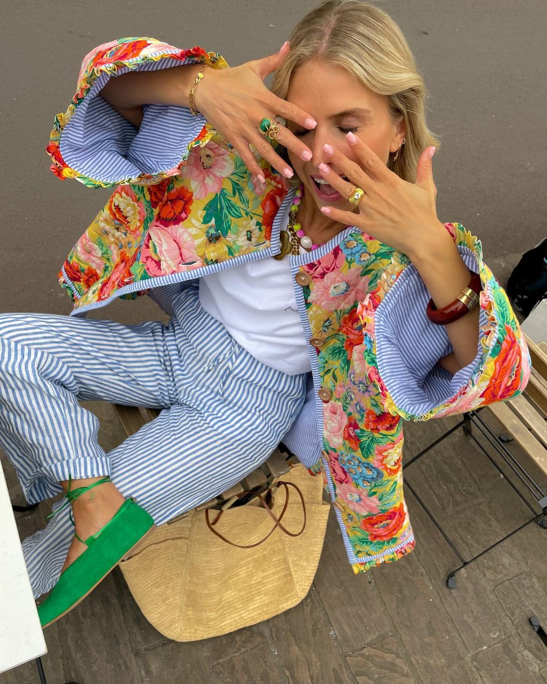 Léa | Manteau parka avec Imprimé Floral et Rembourrage Chaud pour Femmes