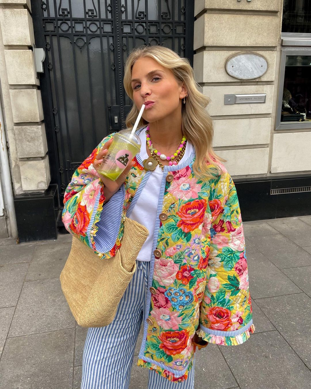 Léa | Manteau parka avec Imprimé Floral et Rembourrage Chaud pour Femmes
