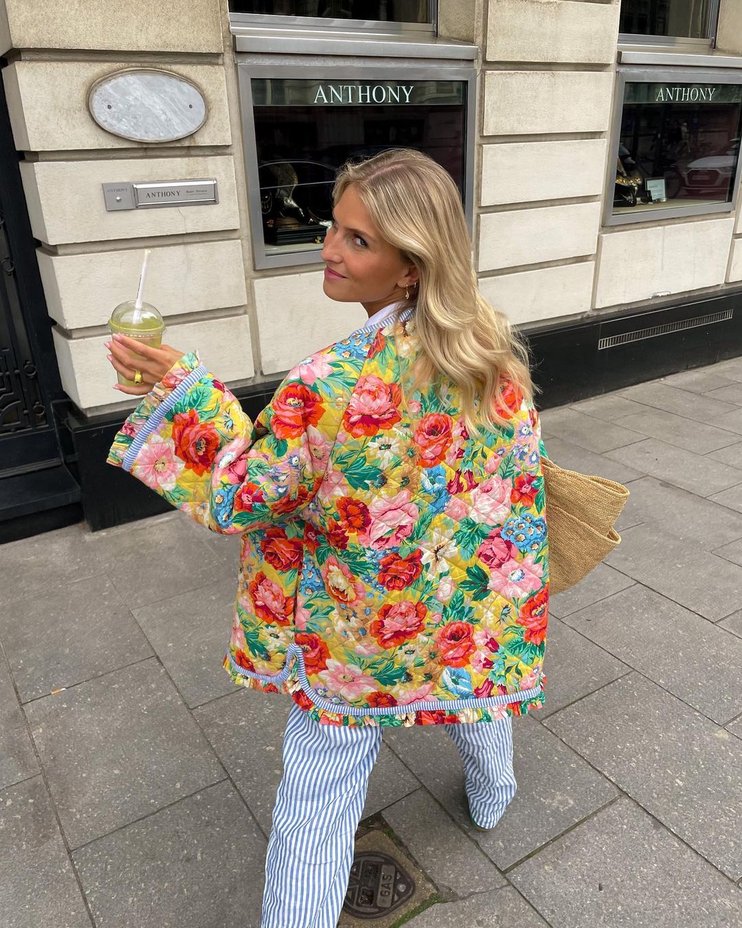 Léa | Manteau parka avec Imprimé Floral et Rembourrage Chaud pour Femmes