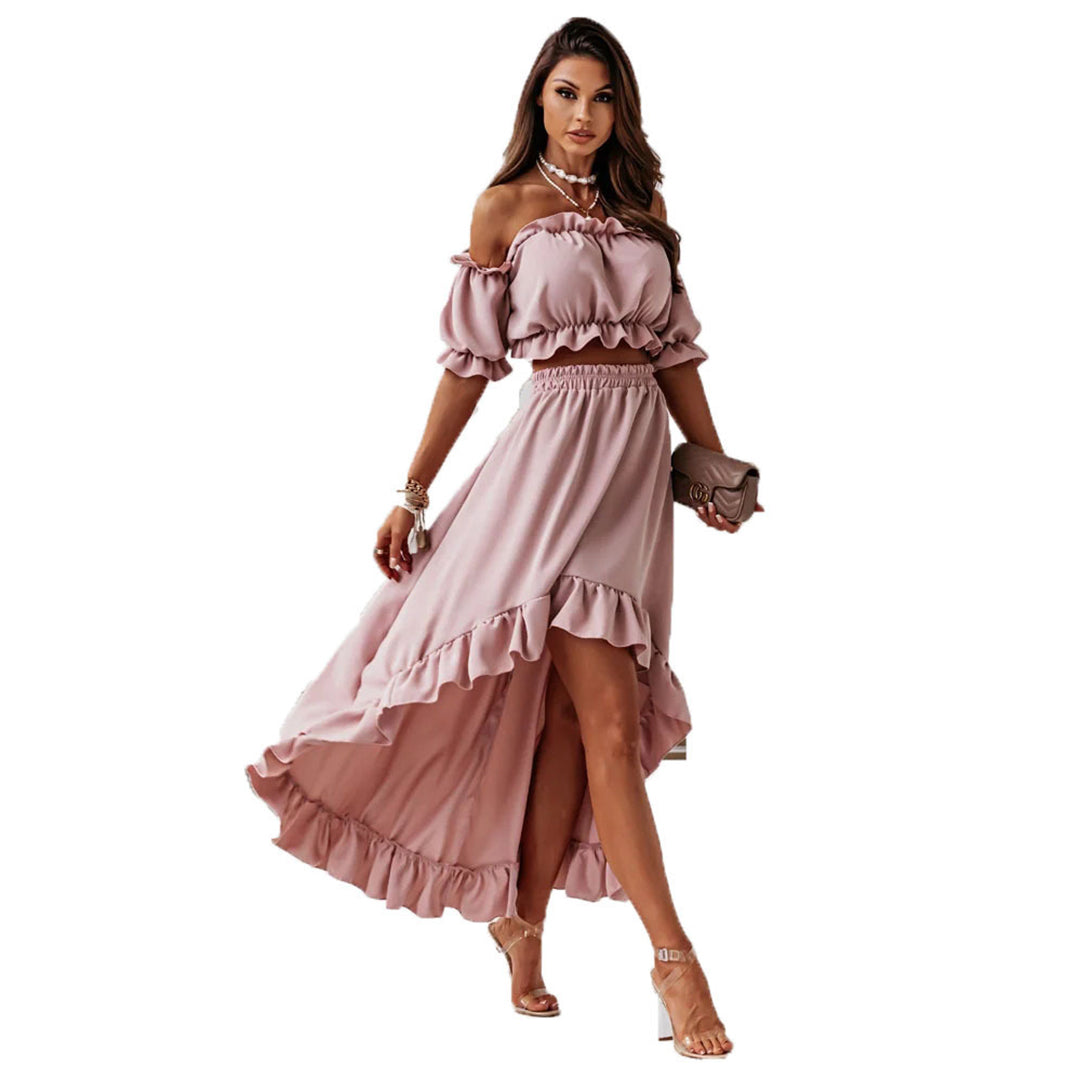 Seraphina | Robe Longue avec Ourlet Asymétrique et Confort Élégant pour Femmes