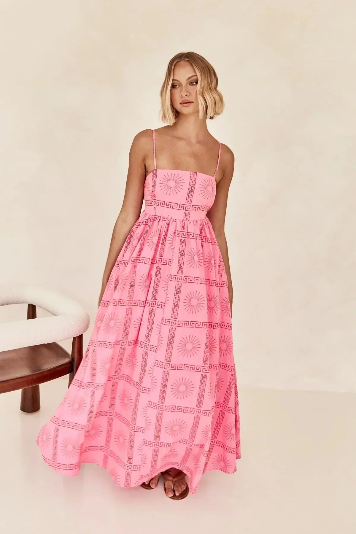 Léona | Robe avec Motifs Uniques et Tissu de Haute Qualité pour Femmes