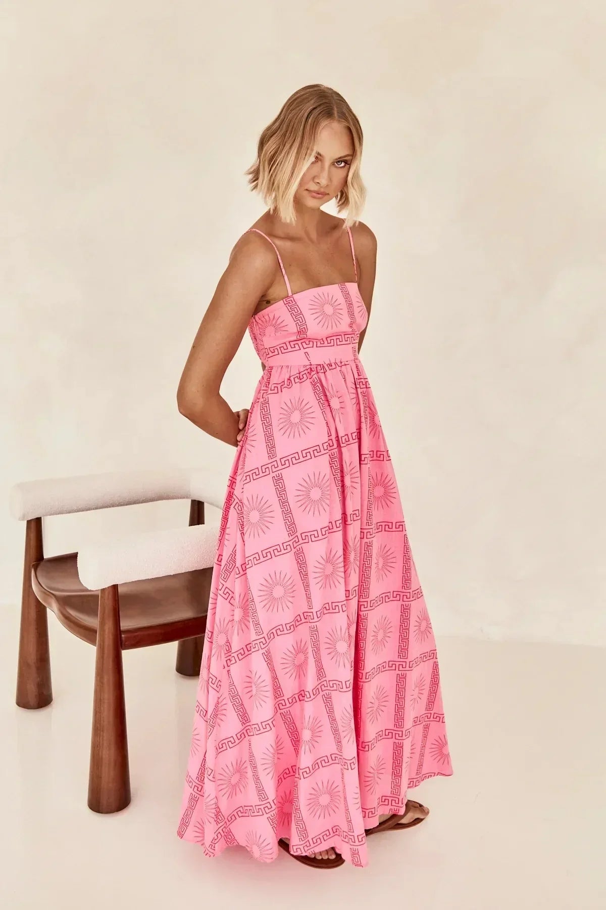 Léona | Robe avec Motifs Uniques et Tissu de Haute Qualité pour Femmes