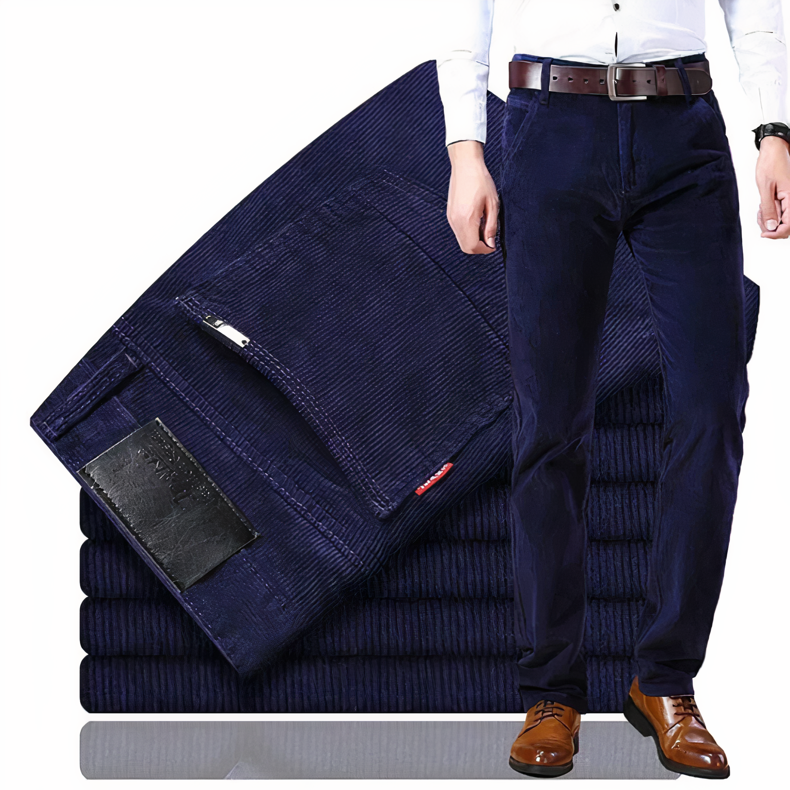 Dallas - Jeans en velours côtelé à coupe droite