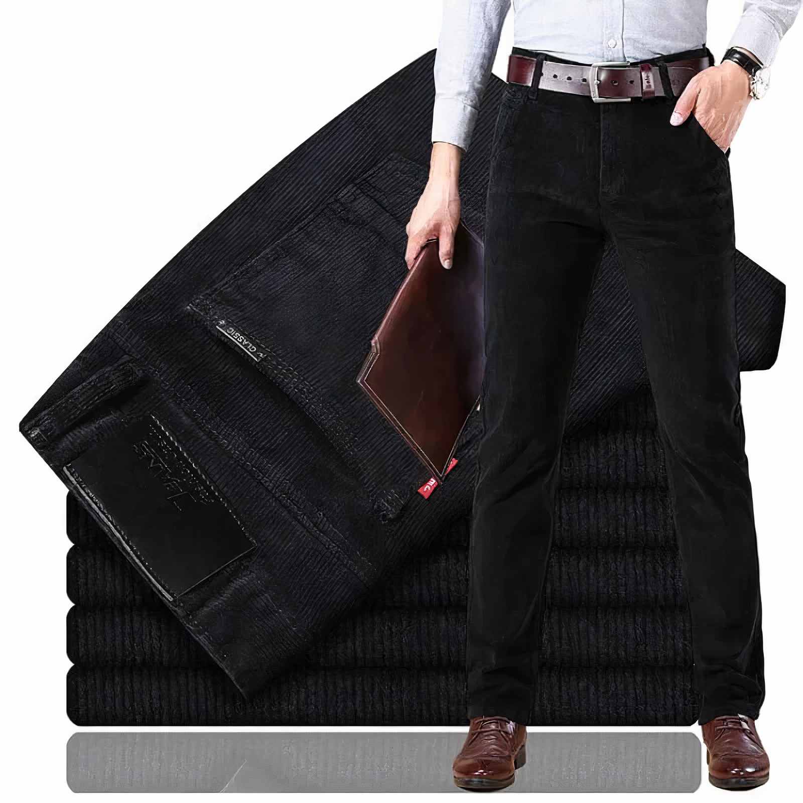 Dallas - Jeans en velours côtelé à coupe droite