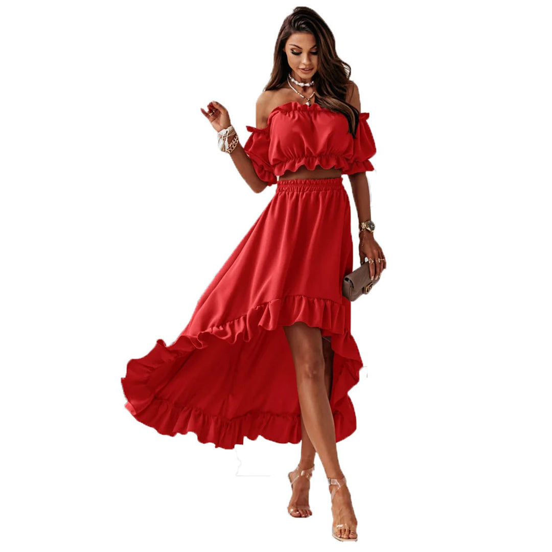 Seraphina | Robe Longue avec Ourlet Asymétrique et Confort Élégant pour Femmes
