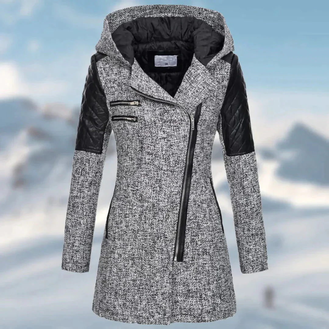 Lysandra | Manteau d'hiver long avec Design Élégant et Capuche pour Femmes