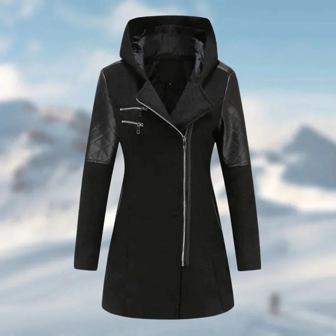 Lysandra | Manteau d'hiver long avec Design Élégant et Capuche pour Femmes