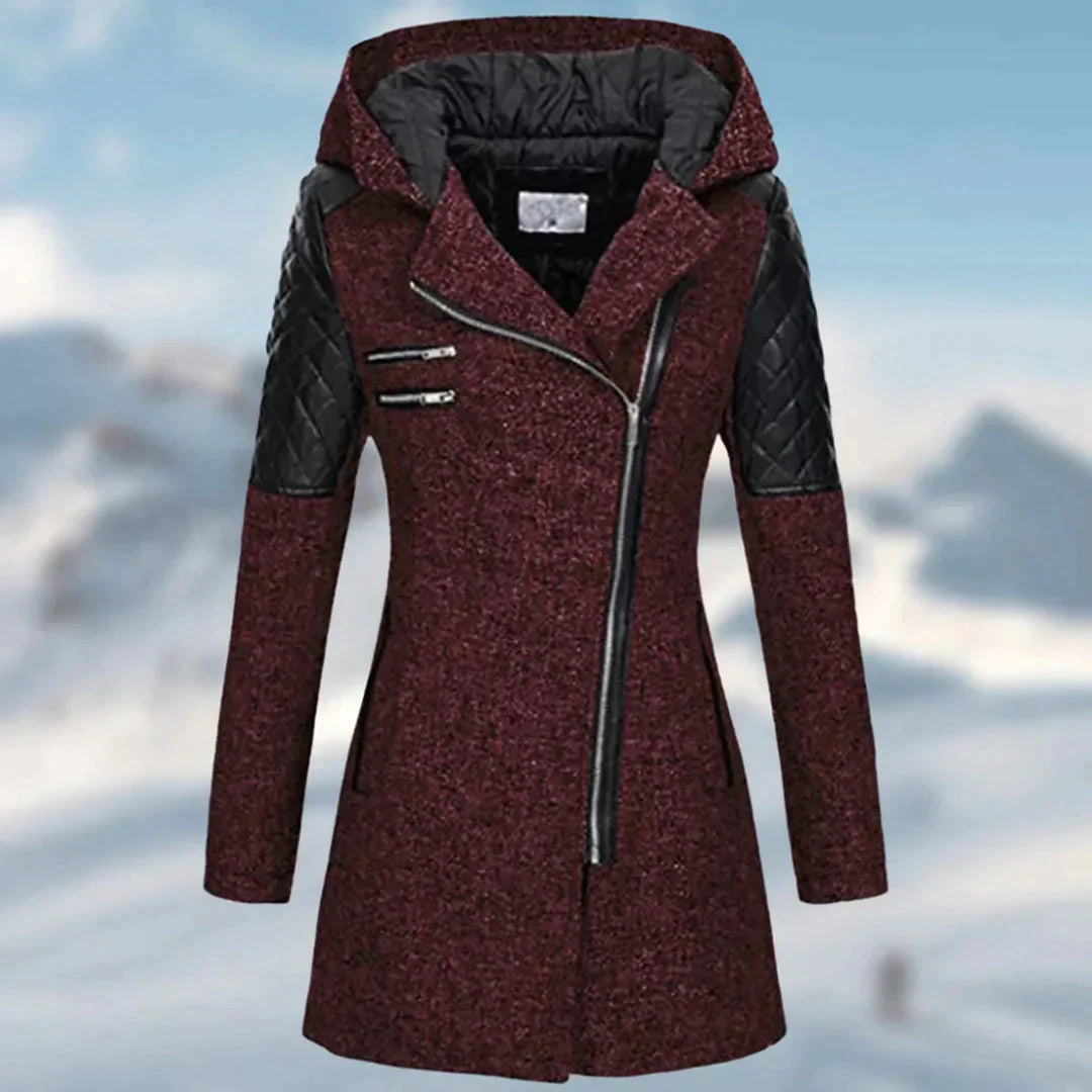 Lysandra | Manteau d'hiver long avec Design Élégant et Capuche pour Femmes