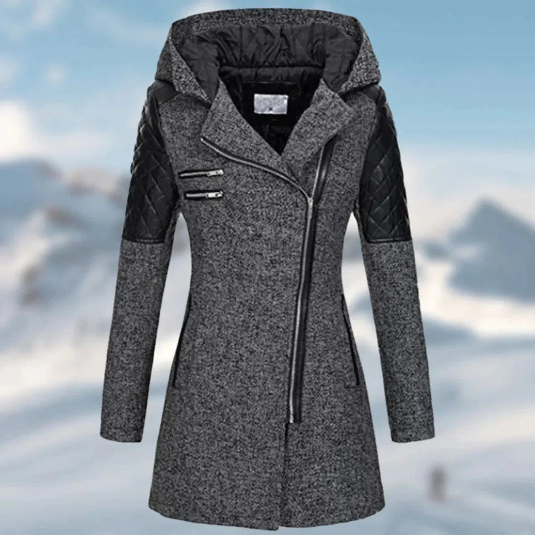 Lysandra | Manteau d'hiver long avec Design Élégant et Capuche pour Femmes