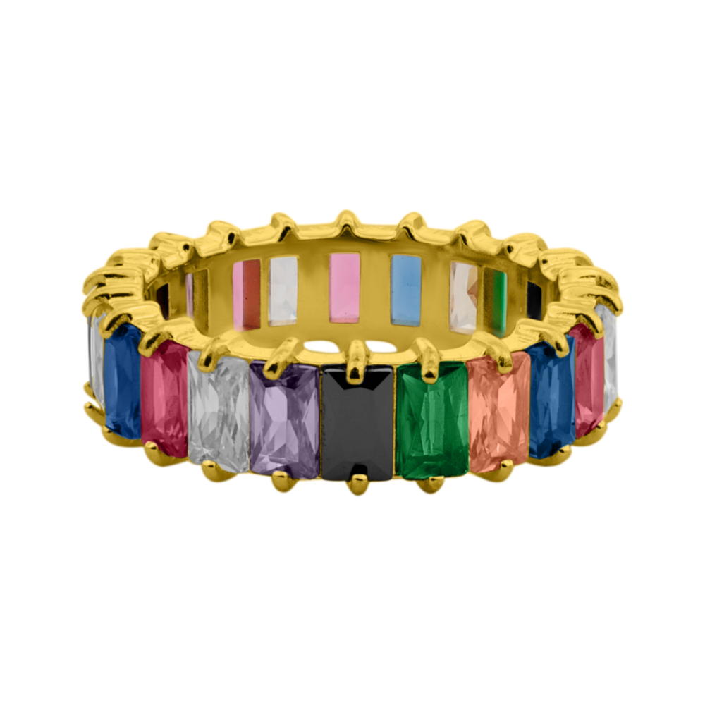 Sérénité | Bague avec Finition Plaqué Or 14K Résistante à l'Eau pour Femme