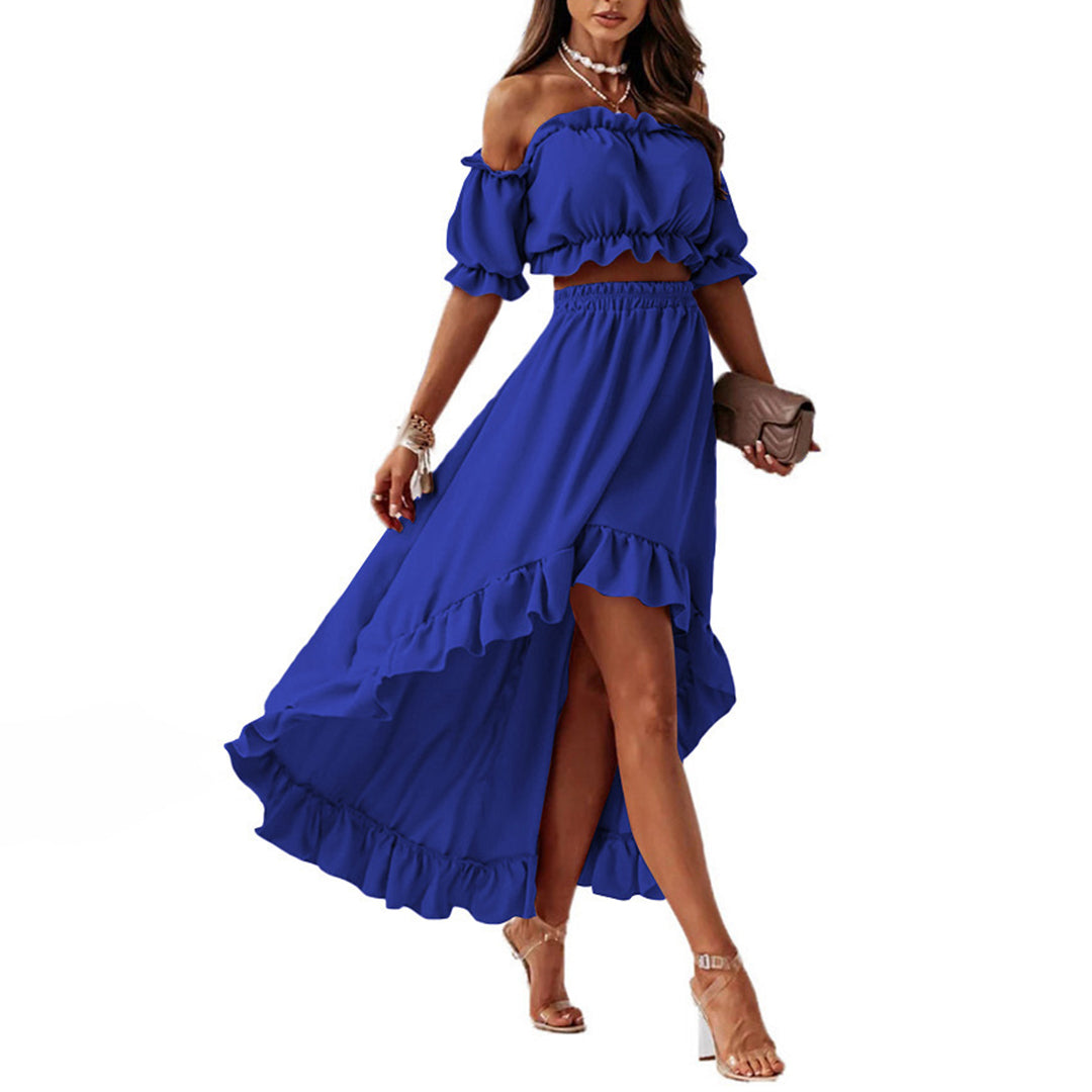 Seraphina | Robe Longue avec Ourlet Asymétrique et Confort Élégant pour Femmes