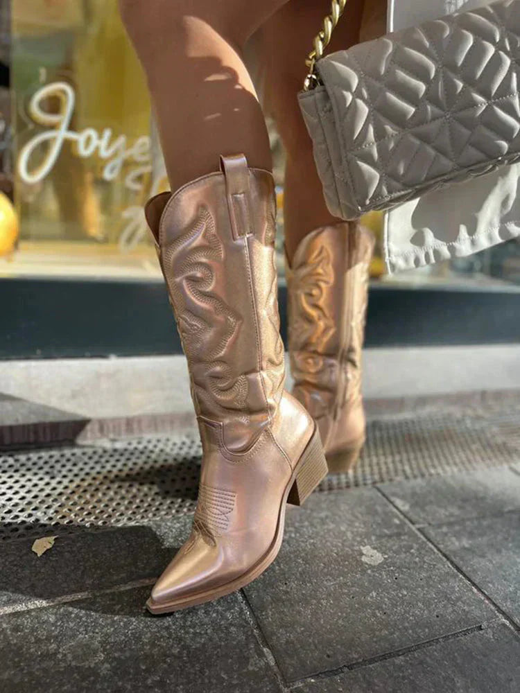 Ondina | Bottes métalliques audacieuses pour femmes