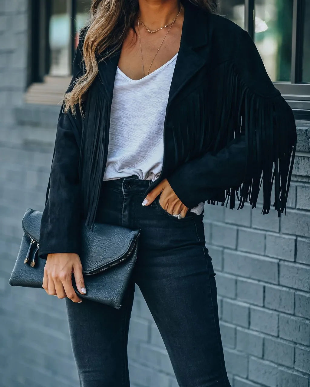 Astra | Veste de Motard en Cuir Suédé avec Style Street Chic pour Femme