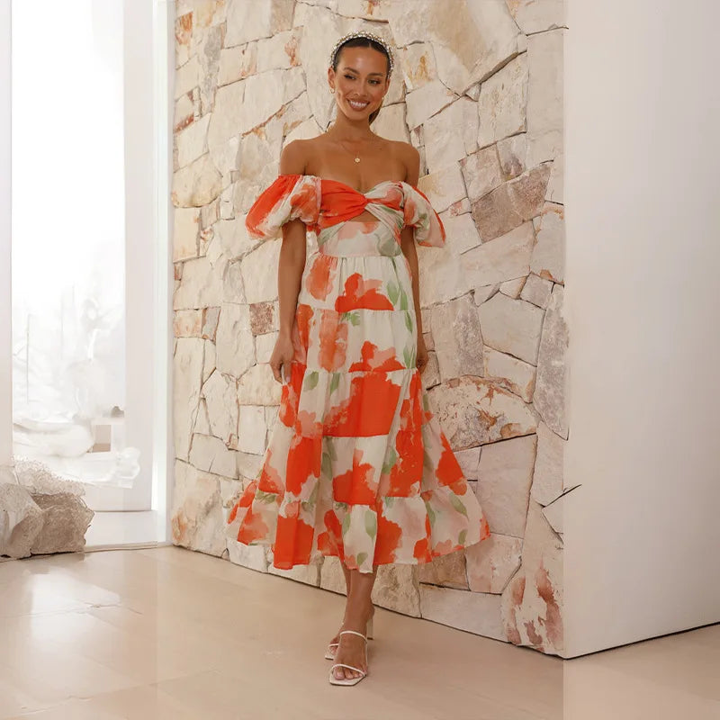 Lunaire | Robe Longue Bohème avec Tissus de Haute Qualité et Motifs Uniques pour Femmes