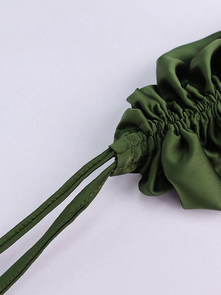 Lunaire | Robe Longue en Satin avec Détails Élégants pour Femmes