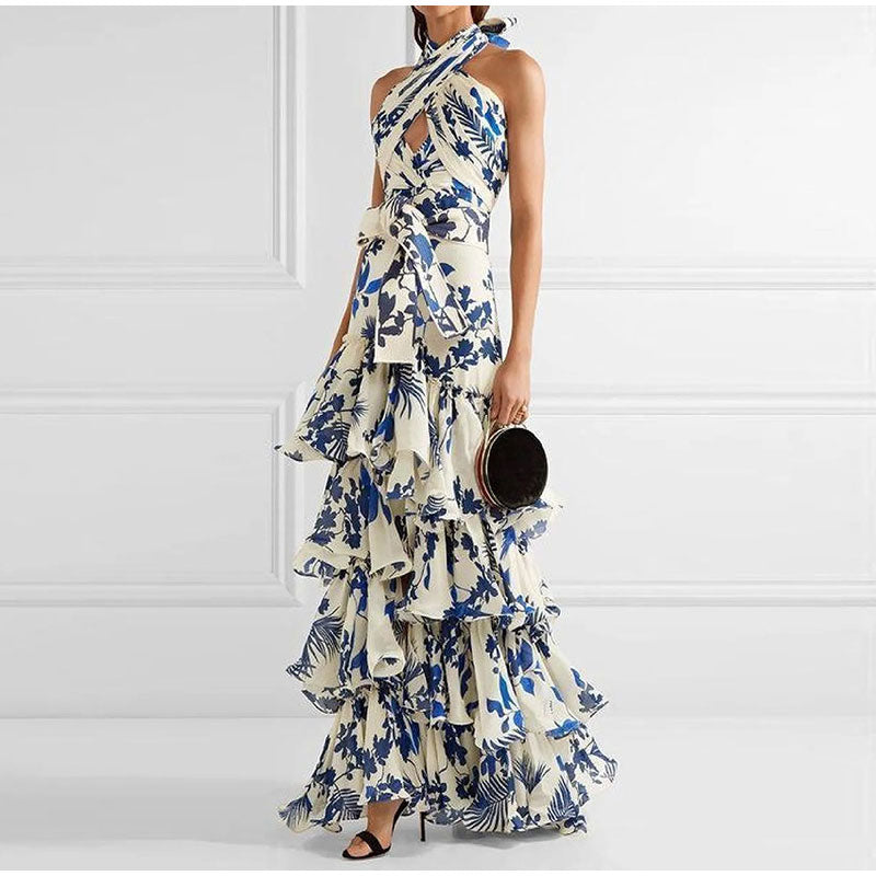 Sélène | Maxi-robe avec Motifs Uniques et Tissu de Qualité pour Femmes