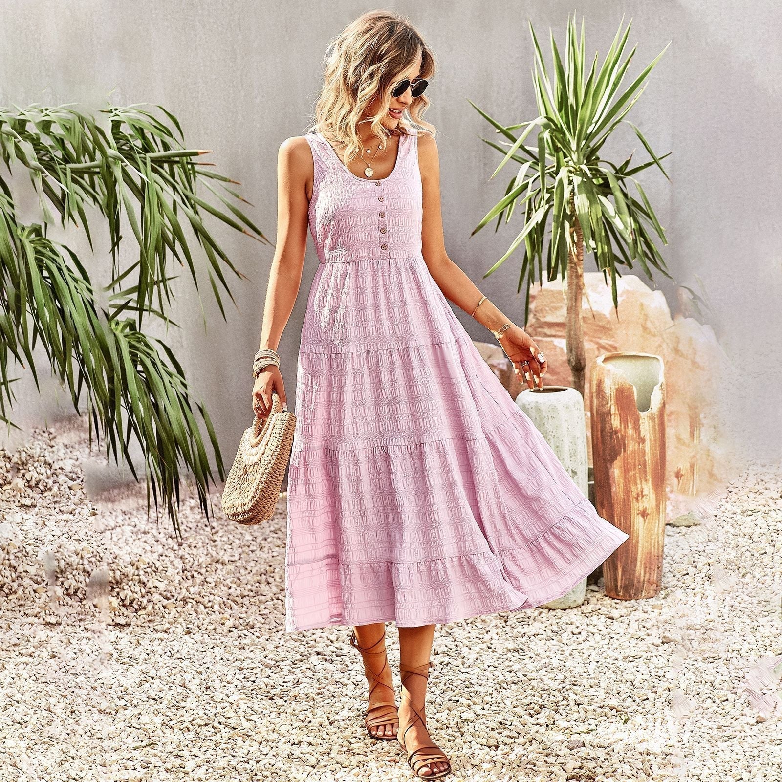 Zara | Robe d'été avec Tissu Léger et Design Bohème pour Femmes
