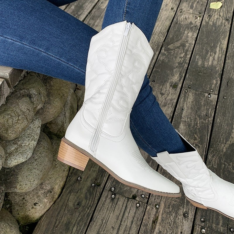 Isolde | Bottes de cow-boy avec Style Rétro et Confort Optimal pour Femmes