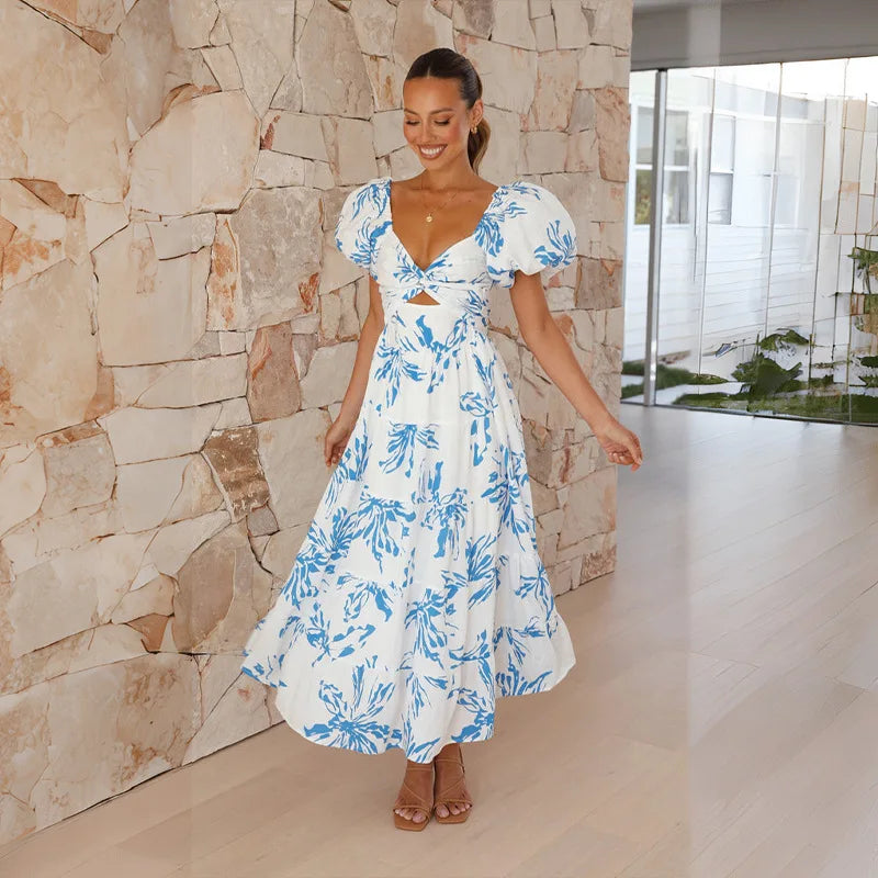 Lunaire | Robe Longue Bohème avec Tissus de Haute Qualité et Motifs Uniques pour Femmes