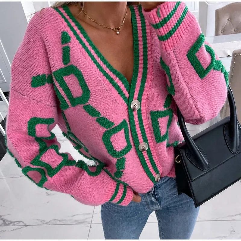 Evelyne | Pull en Tricot avec Confort Supérieur et Couleurs Contrastées pour Femmes
