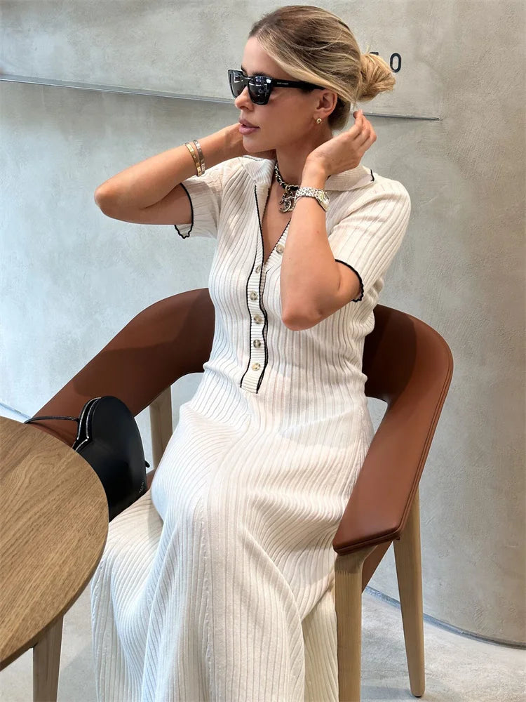Léonie | Robe Chic avec Tissus de Haute Qualité et Motifs Variés pour Femmes