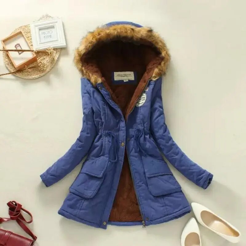Soleil Doré | Parka à Capuche avec Confort Exceptionnel et Style Safari pour Femmes