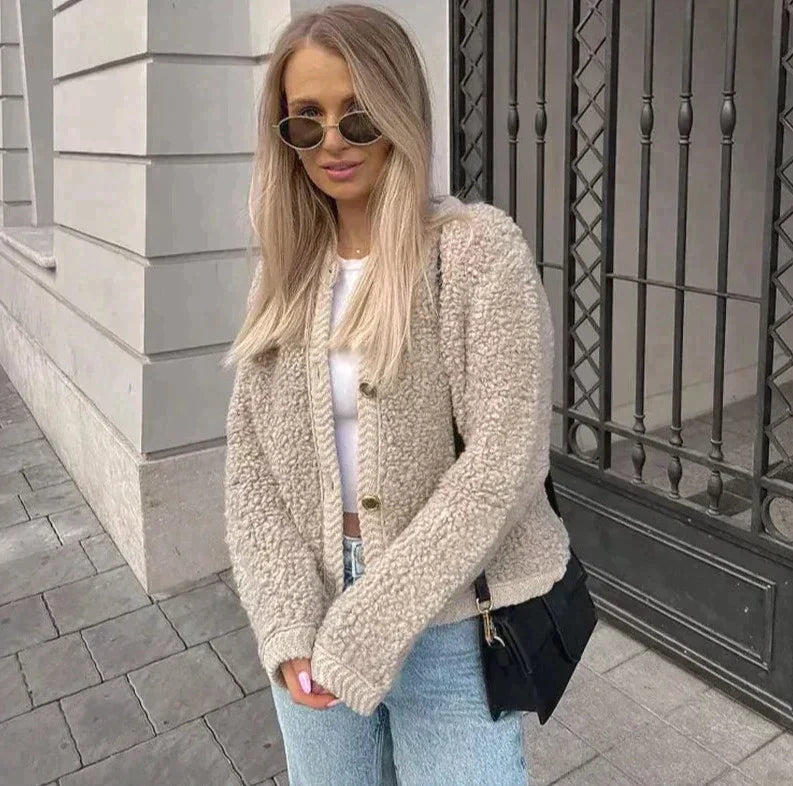Sélène | Cardigan avec Élégance Intemporelle et Chaleur Confortable pour l'Hiver