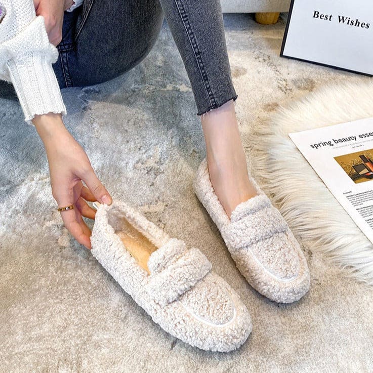 Tina - Sandales élégantes en peluche pour femmes