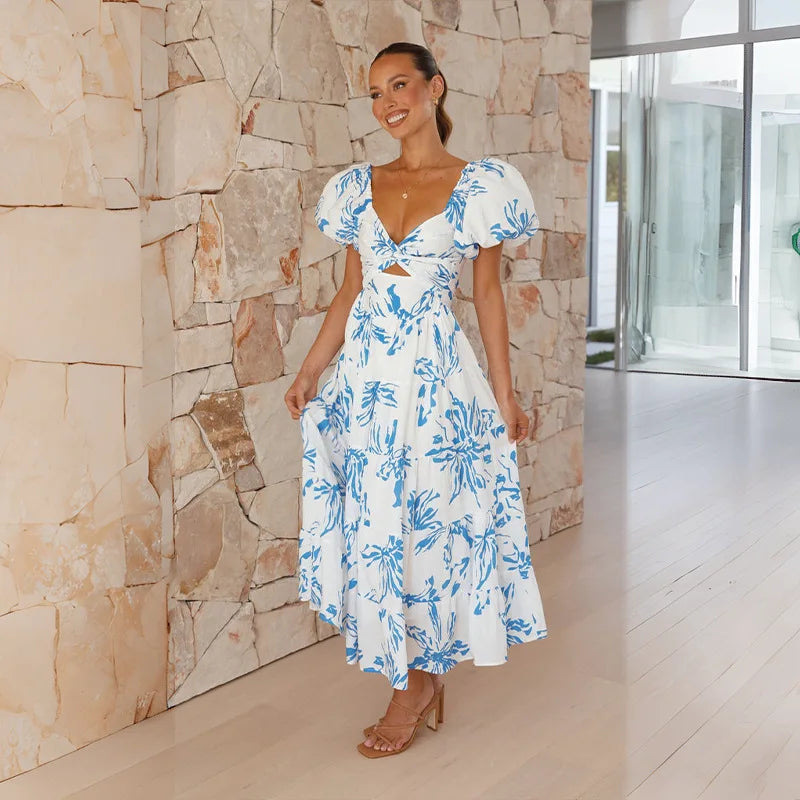 Lunaire | Robe Longue Bohème avec Tissus de Haute Qualité et Motifs Uniques pour Femmes
