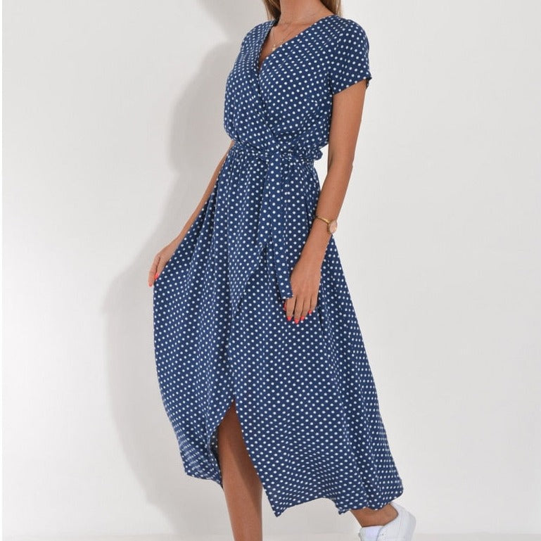 Léona | Robe Streetwear avec Confort Doux et Décolleté en V pour Femmes