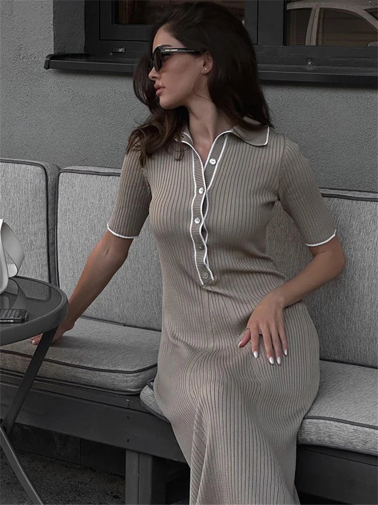 Léonie | Robe Chic avec Tissus de Haute Qualité et Motifs Variés pour Femmes
