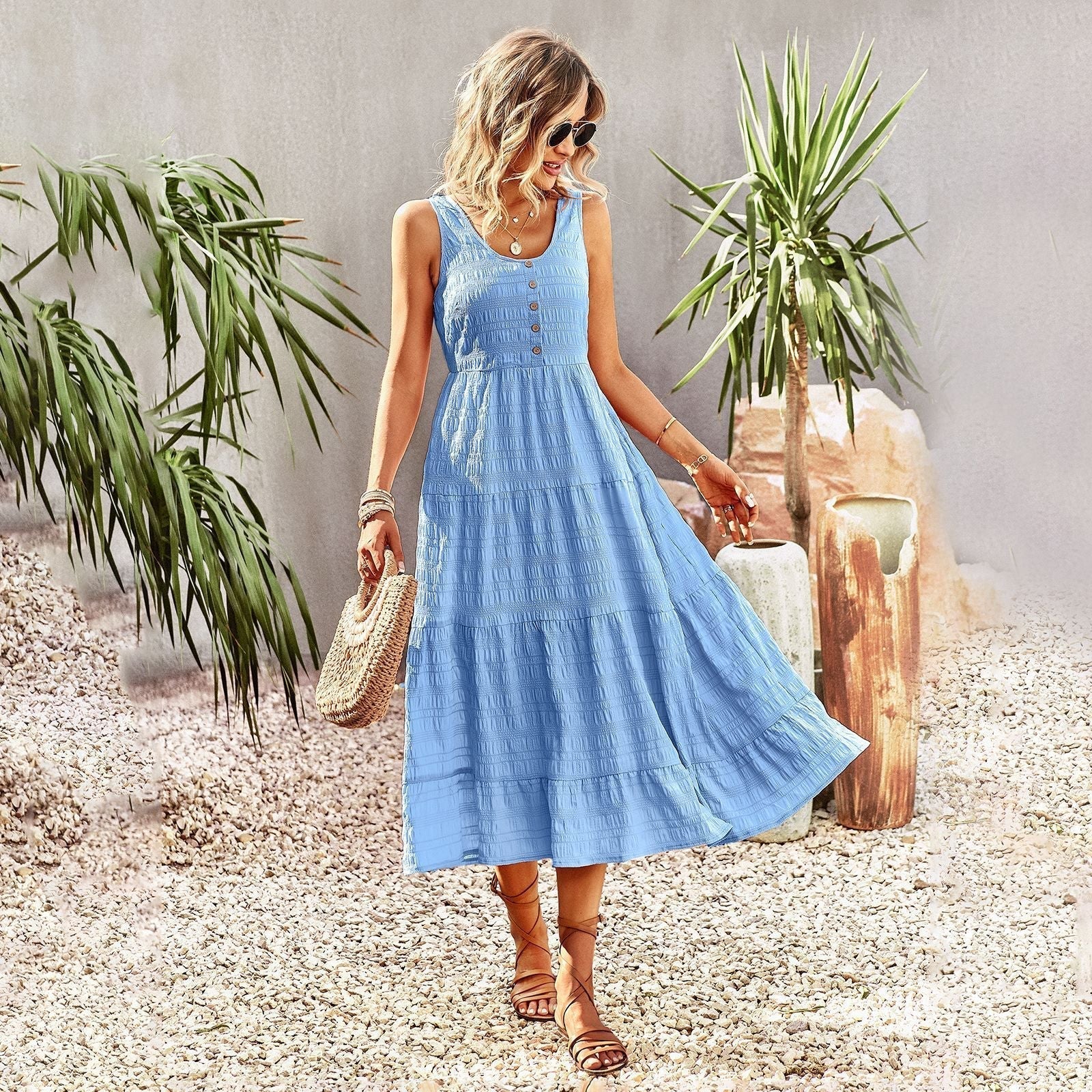 Zara | Robe d'été avec Tissu Léger et Design Bohème pour Femmes