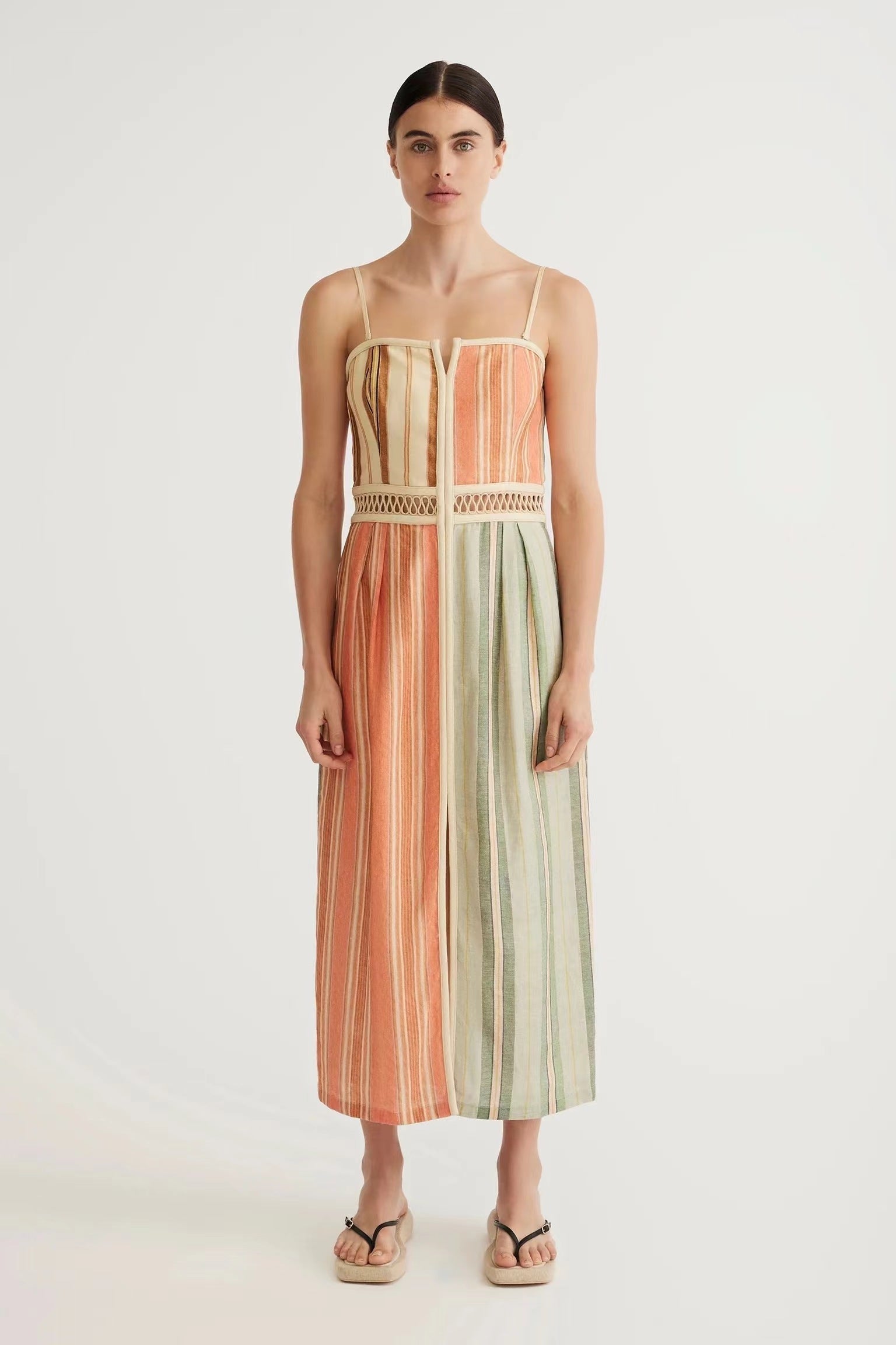 Léana | Robe d'été avec Tissus de Haute Qualité et Motifs Variés pour Femmes