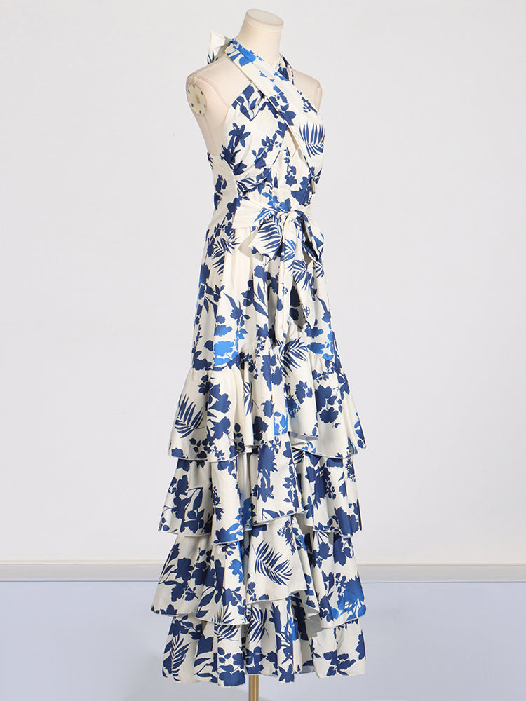 Sélène | Maxi-robe avec Motifs Uniques et Tissu de Qualité pour Femmes