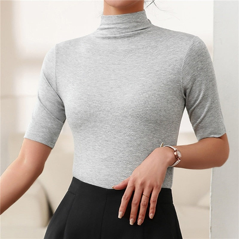 Celeste | Pull à col roulé avec Confort Inégalé et Manches Mi-Longues pour Femmes