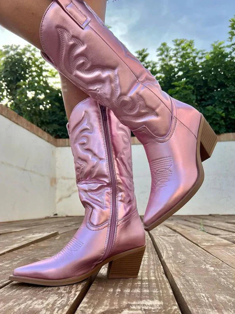 Ondina | Bottes métalliques audacieuses pour femmes