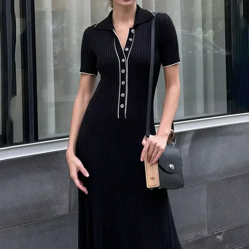 Léonie | Robe Chic avec Tissus de Haute Qualité et Motifs Variés pour Femmes