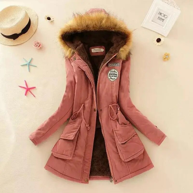 Soleil Doré | Parka à Capuche avec Confort Exceptionnel et Style Safari pour Femmes