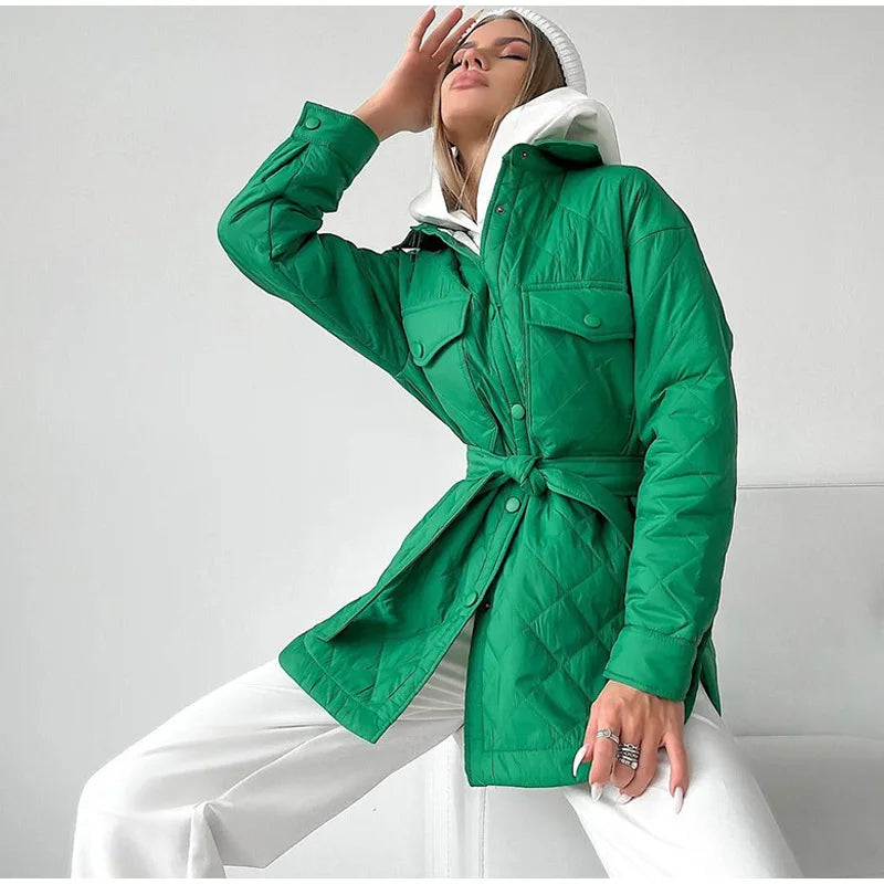 Luna | Veste Matelassée avec Style Élégant et Poches Pratiques pour Femmes
