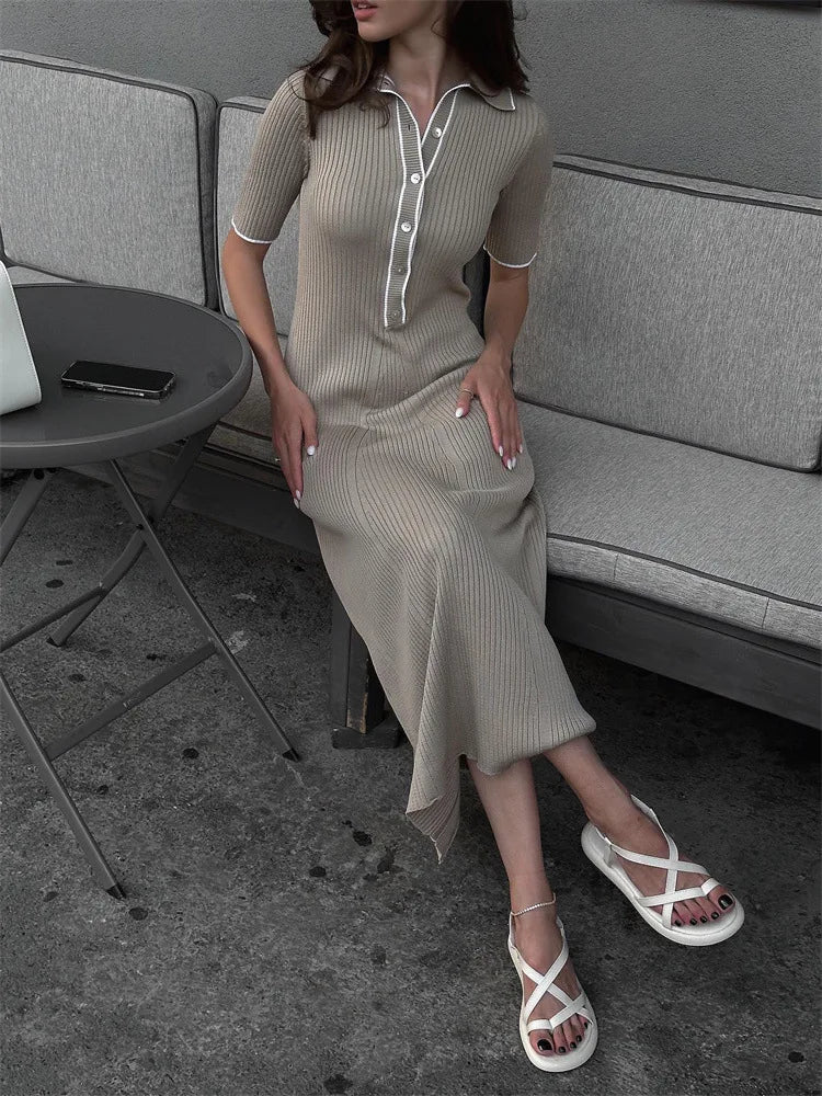 Léonie | Robe Chic avec Tissus de Haute Qualité et Motifs Variés pour Femmes