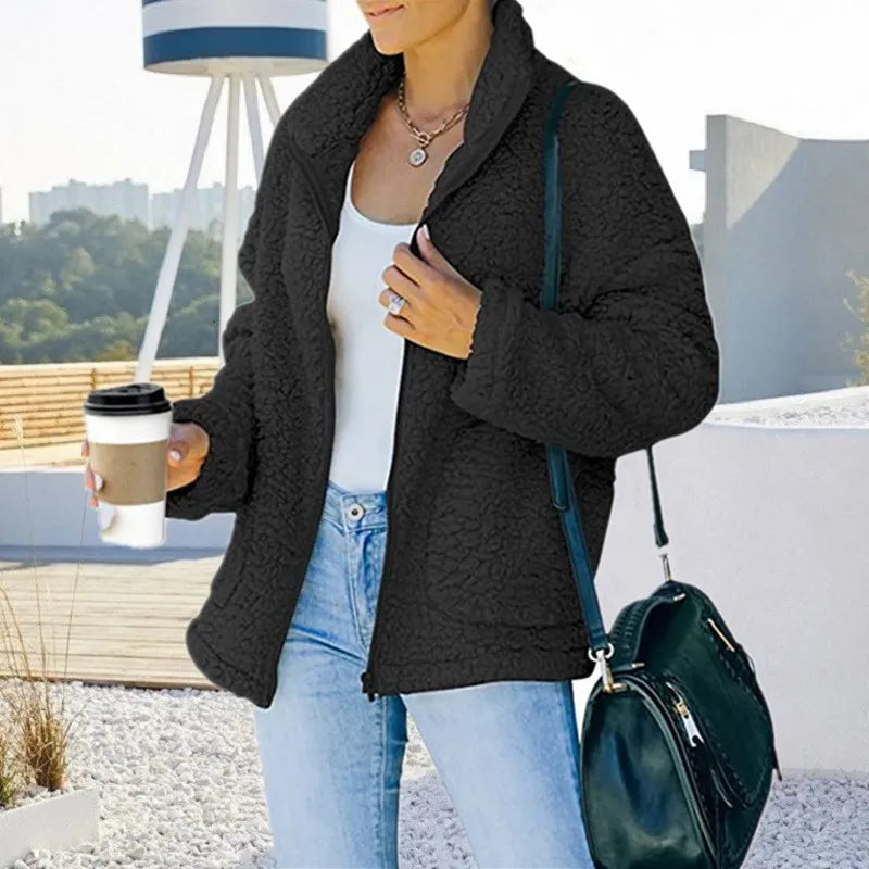 Sienna | Veste en Peluche avec Confort Doux et Design Élégant pour Femmes