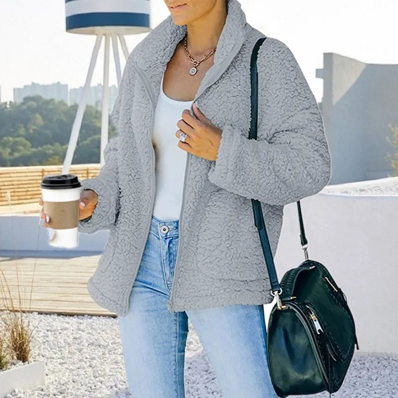 Sienna | Veste en Peluche avec Confort Doux et Design Élégant pour Femmes