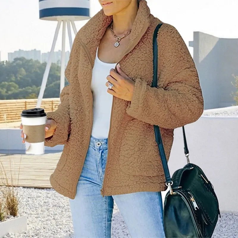 Sienna | Veste en Peluche avec Confort Doux et Design Élégant pour Femmes