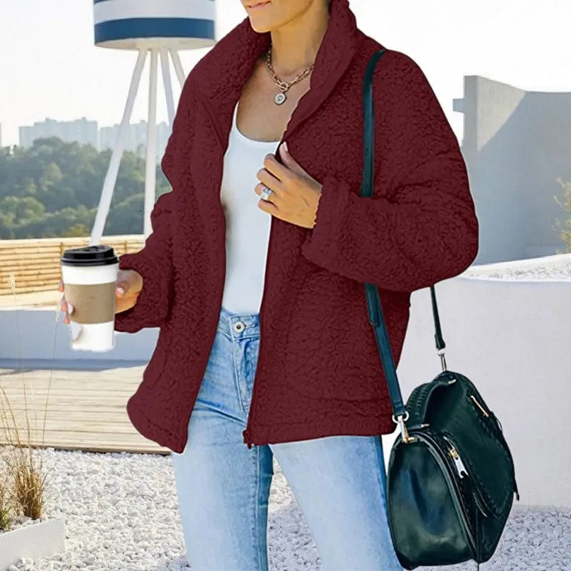 Sienna | Veste en Peluche avec Confort Doux et Design Élégant pour Femmes