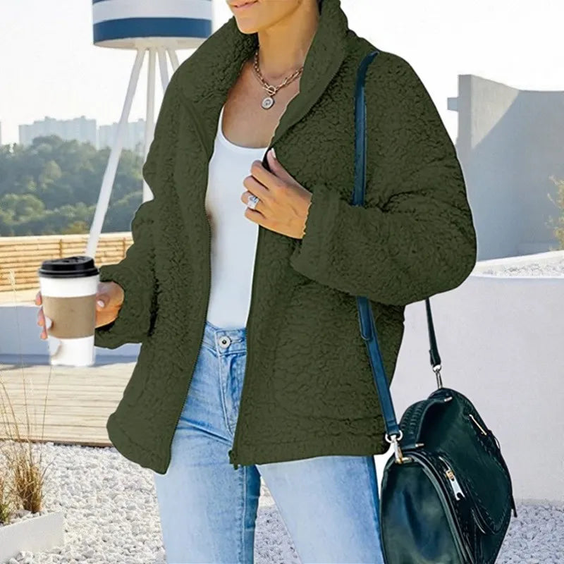 Sienna | Veste en Peluche avec Confort Doux et Design Élégant pour Femmes